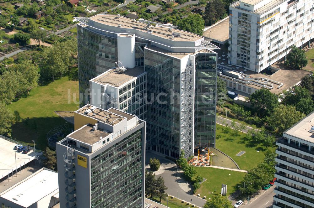 Luftbild Frankfurt am Main - Büro- und Geschäftshaus Sigma an der Lyoner Straße in Frankfurt-Niederrad