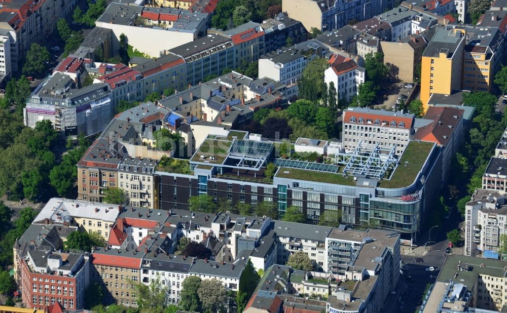 Luftbild Berlin - Büro- und Geschäftshaus stilwerk an der Kantstraße Ecke Uhlandstraße in Berlin - Charlottenburg