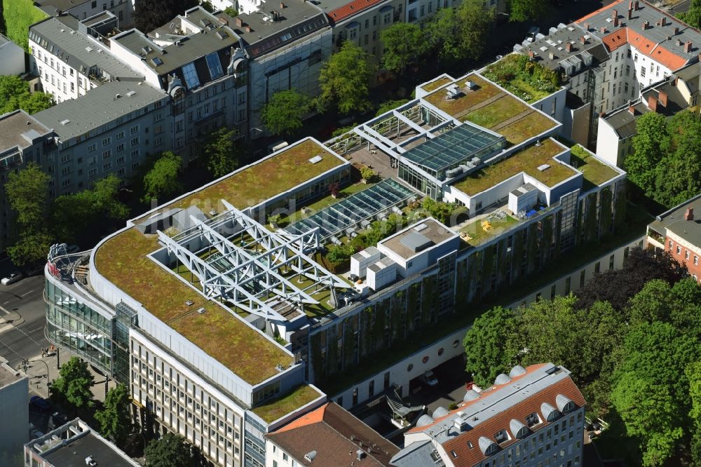 Luftbild Berlin - Büro- und Geschäftshaus stilwerk an der Kantstraße Ecke Uhlandstraße in Berlin - Charlottenburg