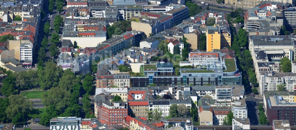 Luftbild Berlin - Büro- und Geschäftshaus stilwerk an der Kantstraße Ecke Uhlandstraße am Savignyplatz in Berlin - Charlottenburg