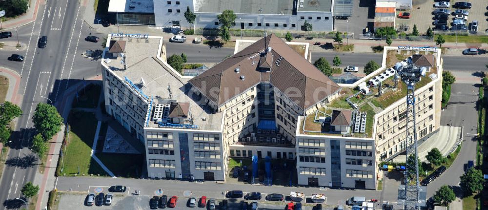 Luftaufnahme Teltow - Büro- Und Geschäftshaus TELTOWER HAUS an der Rheinstraße in Teltow im Bundesland Brandenburg