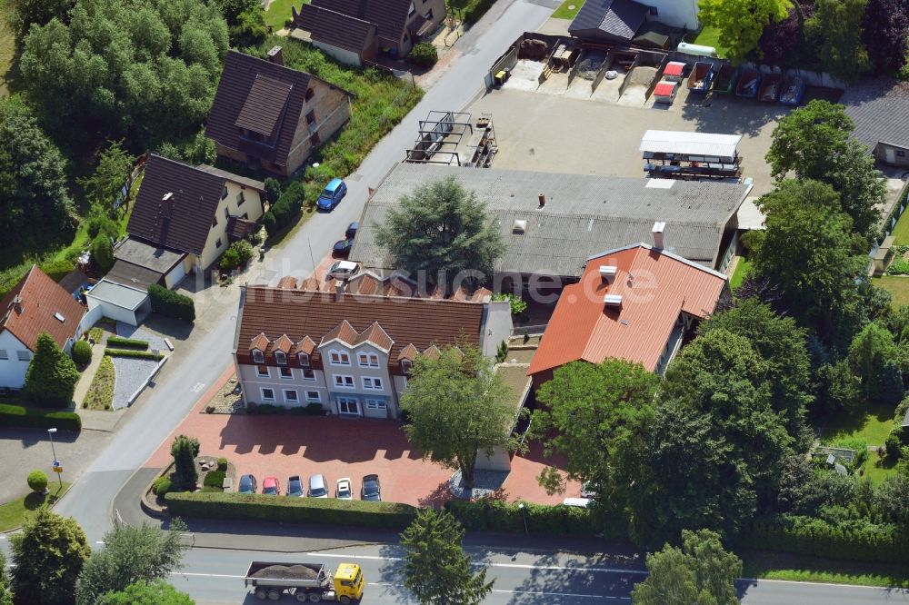 Luftbild Unna - Büro- und Geschäftshaus An der Vaerstbrücke in Unna im Bundesland Nordrhein-Westfalen