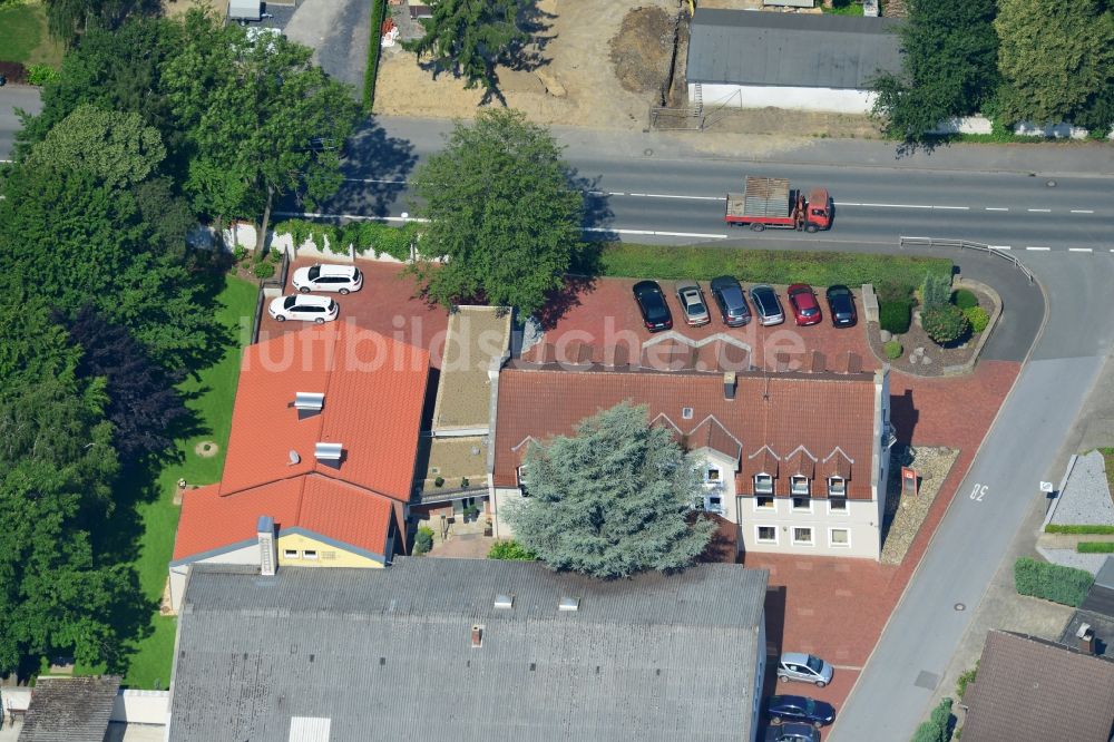 Unna aus der Vogelperspektive: Büro- und Geschäftshaus An der Vaerstbrücke in Unna im Bundesland Nordrhein-Westfalen