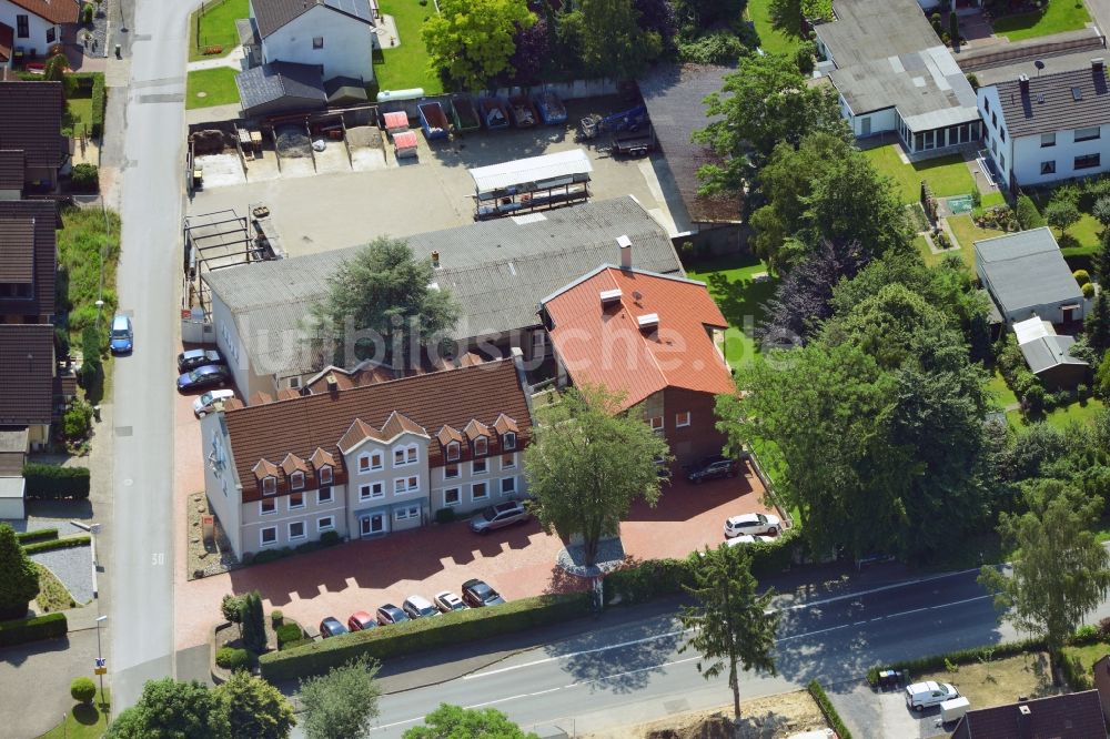 Luftaufnahme Unna - Büro- und Geschäftshaus An der Vaerstbrücke in Unna im Bundesland Nordrhein-Westfalen