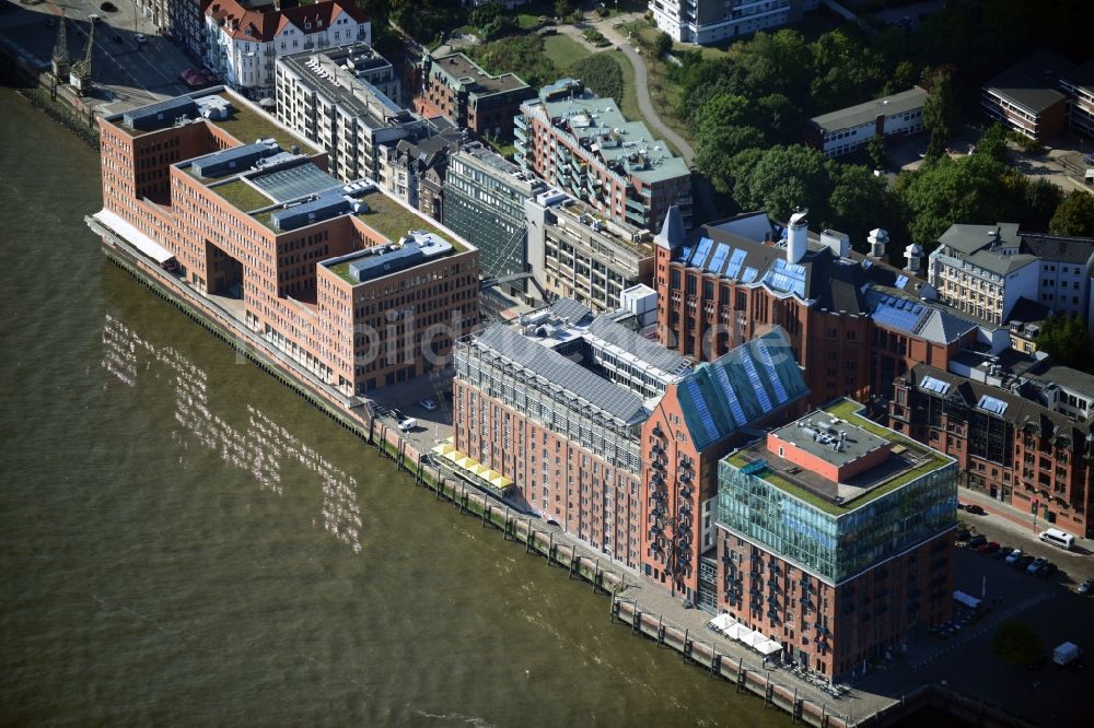 Luftbild Hamburg - Büro- und Geschäftshaus des Warsteiner Elbspeicher in Hamburg