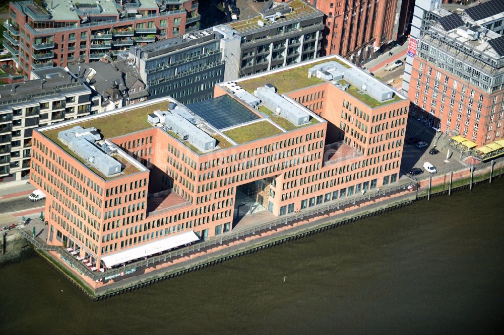 Hamburg aus der Vogelperspektive: Büro- und Geschäftshaus des Warsteiner Elbspeicher in Hamburg