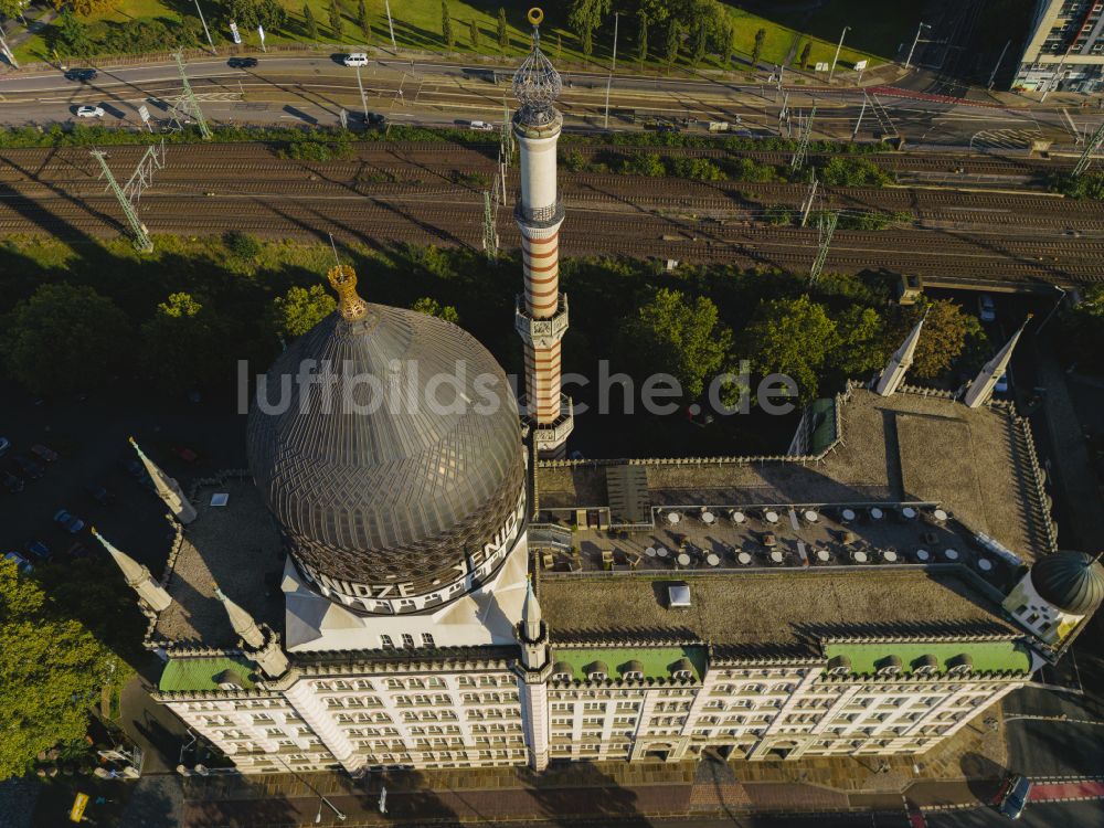 Dresden aus der Vogelperspektive: Büro- und Geschäftshaus Yenidze in Dresden im Bundesland Sachsen, Deutschland