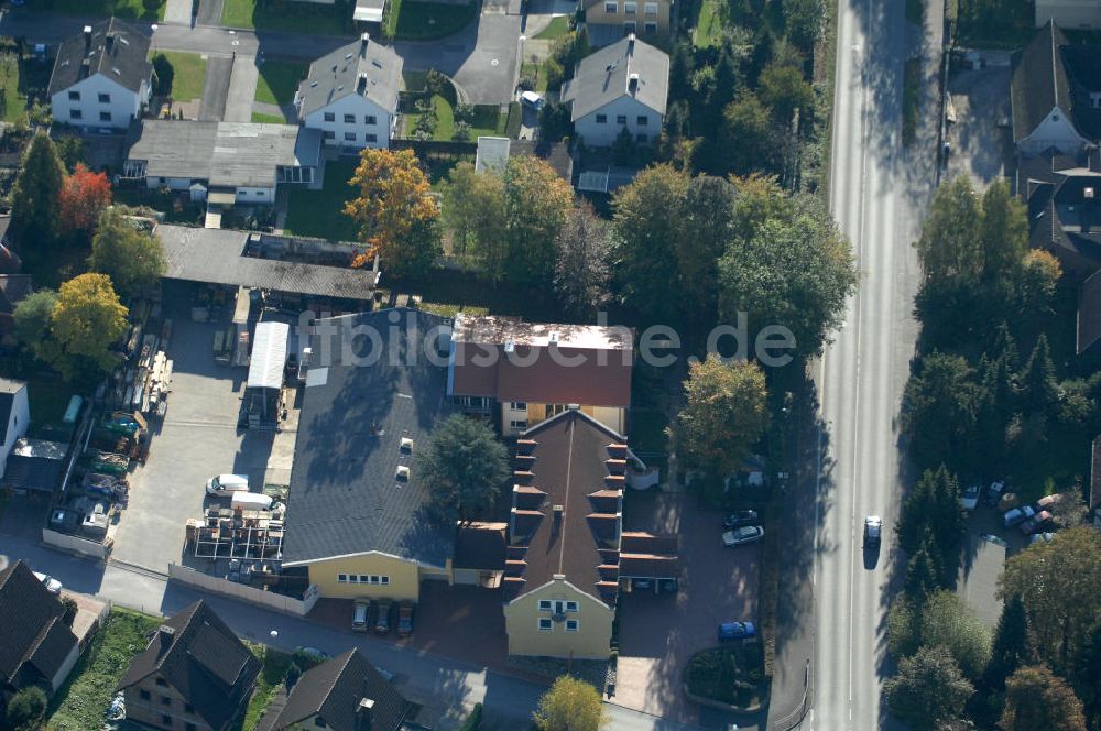 Luftbild Unna - Büro- und Geschäftshaus, zugleich Firmenhauptsitz der Unternehmensgruppe Markus Gerold in Unna