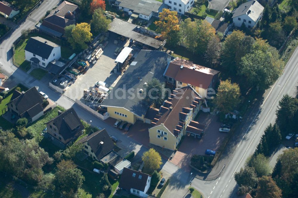 Unna von oben - Büro- und Geschäftshaus, zugleich Firmenhauptsitz der Unternehmensgruppe Markus Gerold in Unna