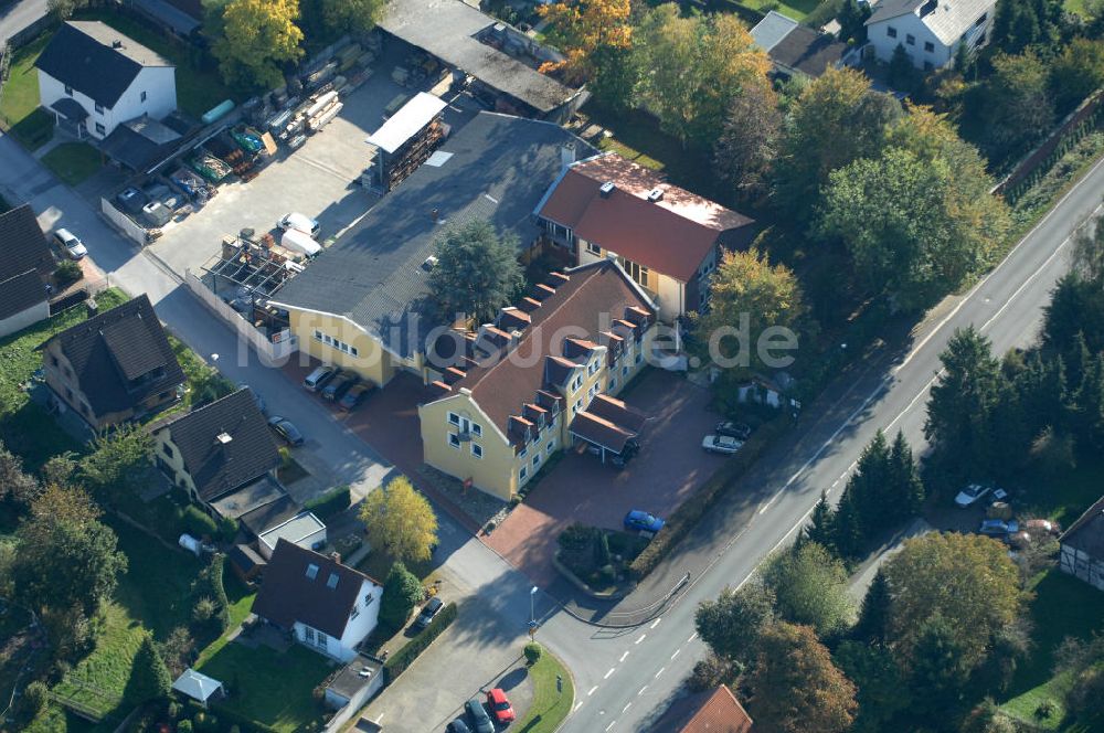 Unna aus der Vogelperspektive: Büro- und Geschäftshaus, zugleich Firmenhauptsitz der Unternehmensgruppe Markus Gerold in Unna