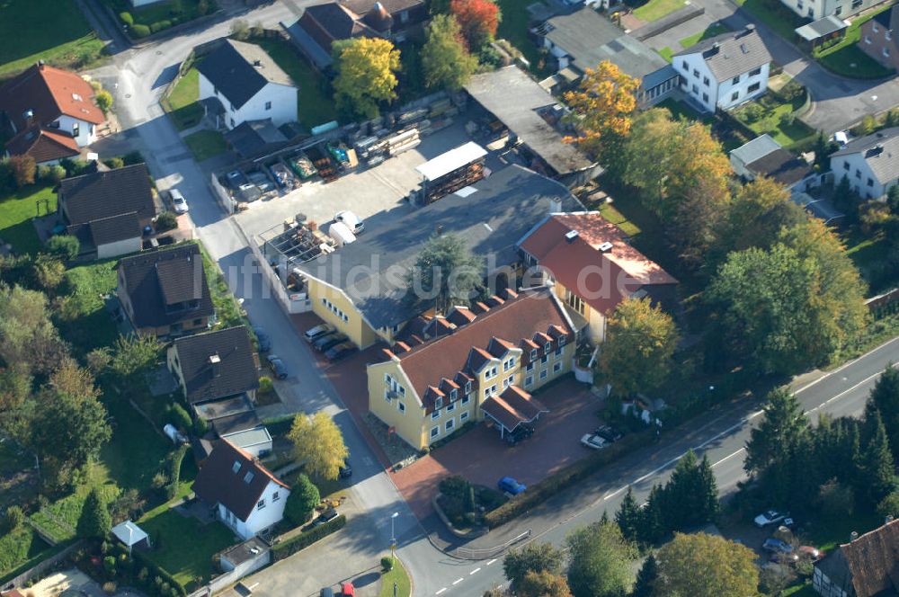 Luftbild Unna - Büro- und Geschäftshaus, zugleich Firmenhauptsitz der Unternehmensgruppe Markus Gerold in Unna