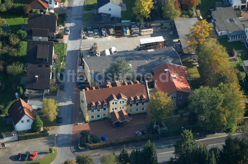 Unna von oben - Büro- und Geschäftshaus, zugleich Firmenhauptsitz der Unternehmensgruppe Markus Gerold in Unna