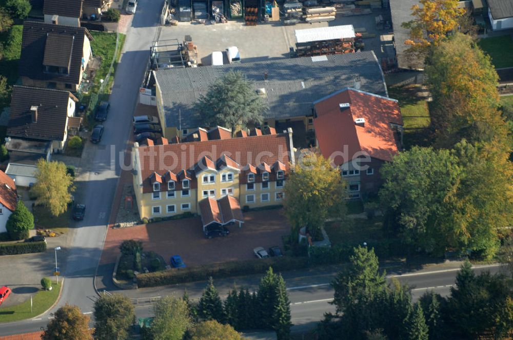 Unna aus der Vogelperspektive: Büro- und Geschäftshaus, zugleich Firmenhauptsitz der Unternehmensgruppe Markus Gerold in Unna