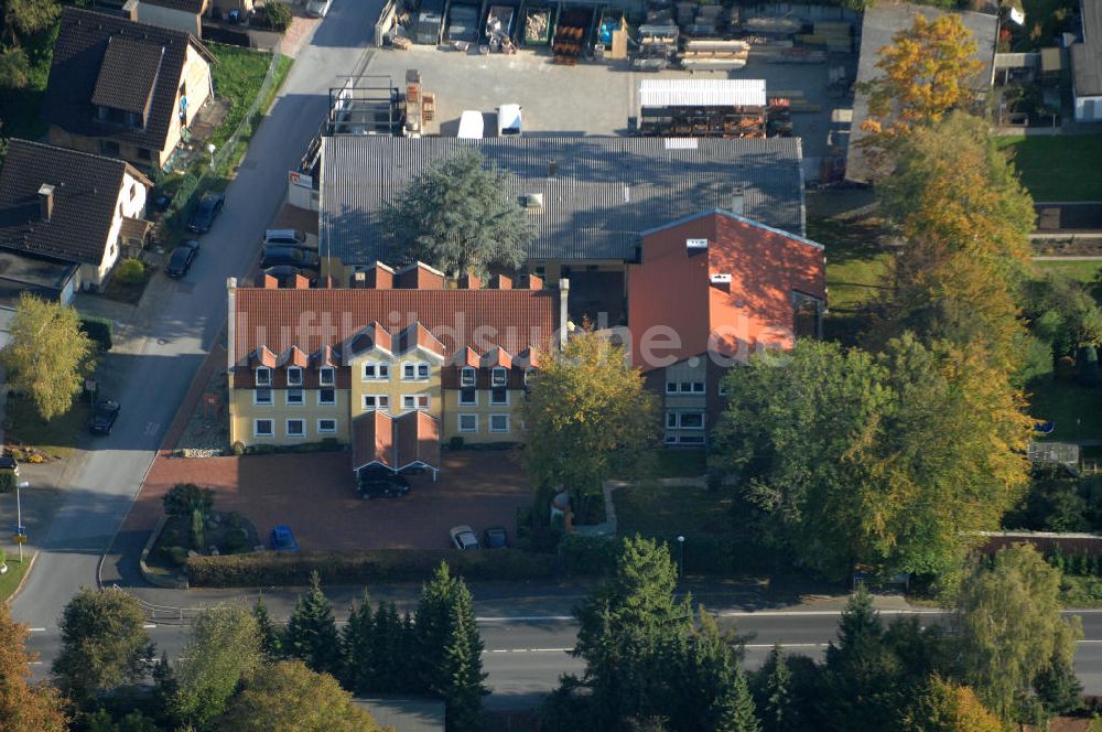 Luftbild Unna - Büro- und Geschäftshaus, zugleich Firmenhauptsitz der Unternehmensgruppe Markus Gerold in Unna