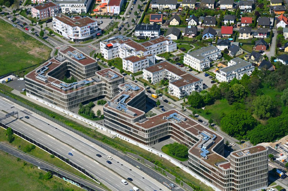 Berlin von oben - Büro- und Geschäftshauses Brain Box Berlin in Berlin-Adlershof, Deutschland