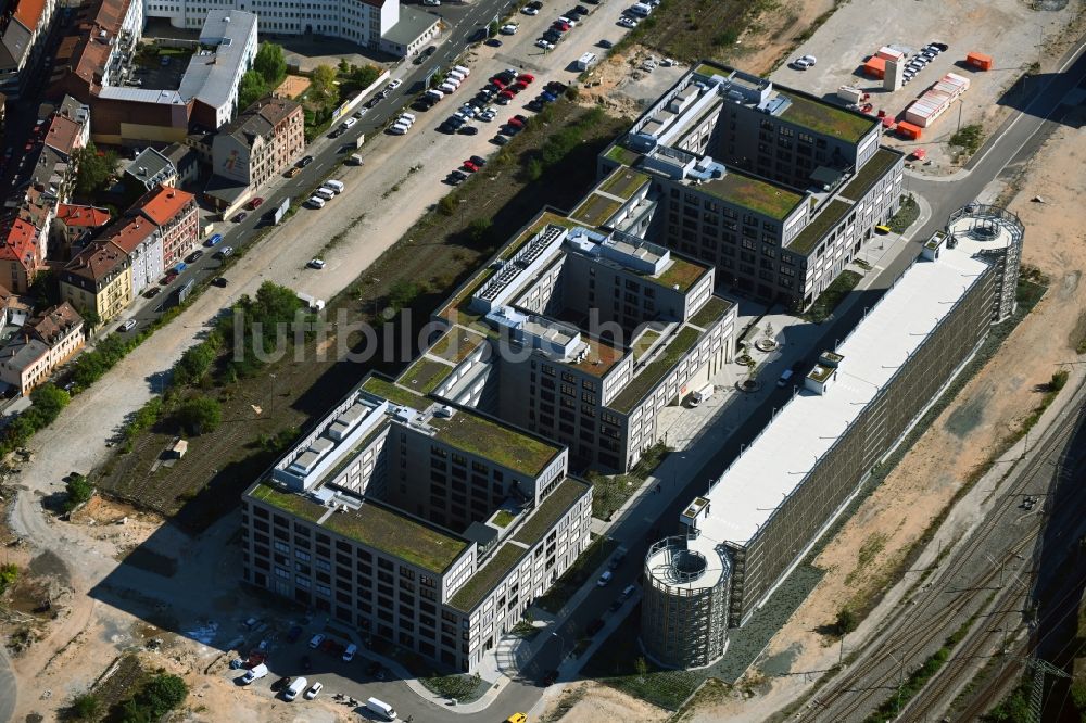 Luftbild Nürnberg - Büro- und Geschäftshauses Orange Campus an der Kohlenhofstraße in Nürnberg im Bundesland Bayern, Deutschland