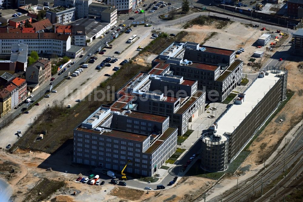 Luftbild Nürnberg - Büro- und Geschäftshauses Orange Campus an der Kohlenhofstraße in Nürnberg im Bundesland Bayern, Deutschland