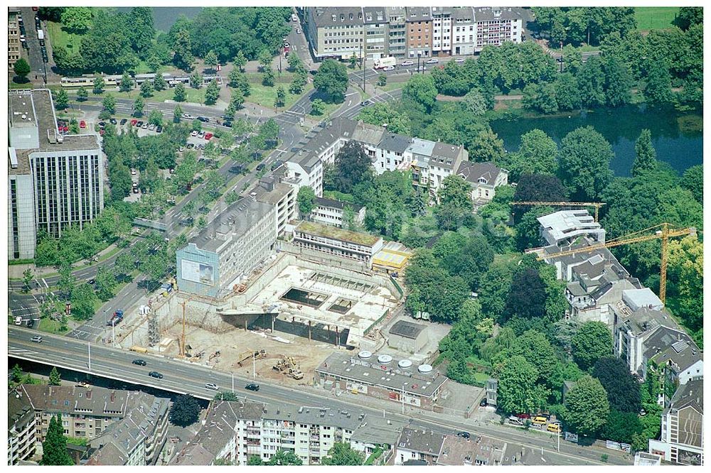 Luftbild Düsseldorf - Büro- und Geschäftshauskomplex in der Düsseldorfer Innenstadt