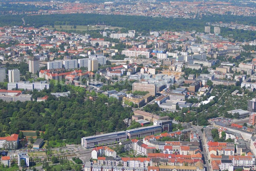 Luftbild Leipzig - Büro- und Geschäftshauskomplex der IKV GMBH an der Wichernstraße in Leipzig