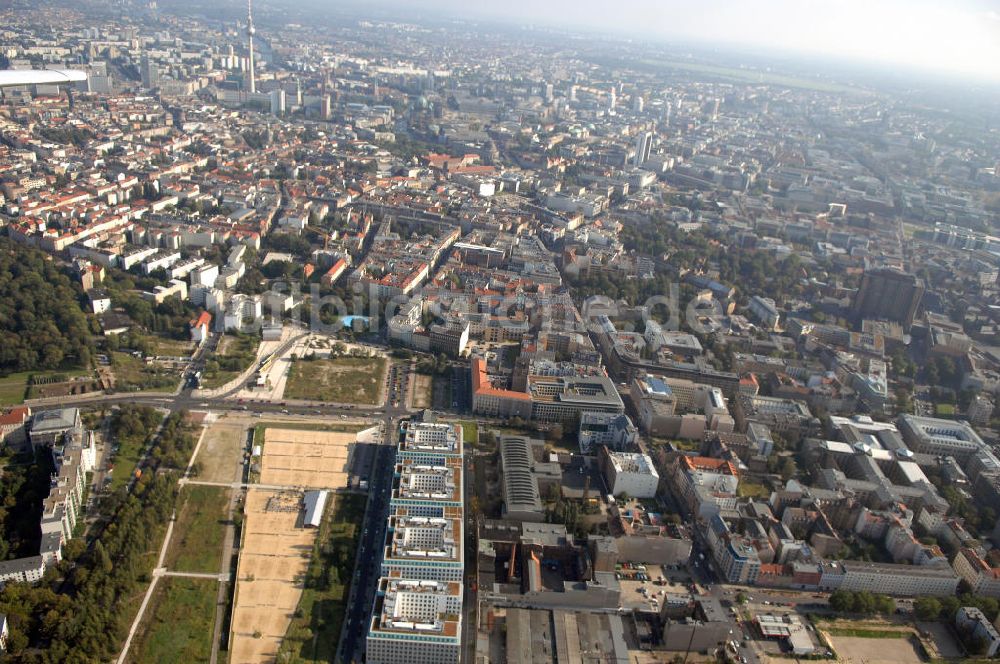 Berlin von oben - Büro- und Geschäftshausneubau Stettiner Carree in Berlin-Mitte