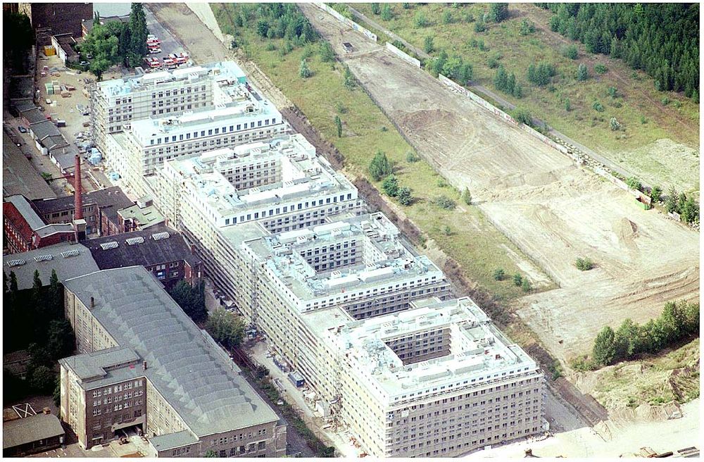 Berlin Mitte aus der Vogelperspektive: Büro- und Geschäftshausneubau Stettiner Carree der ECE