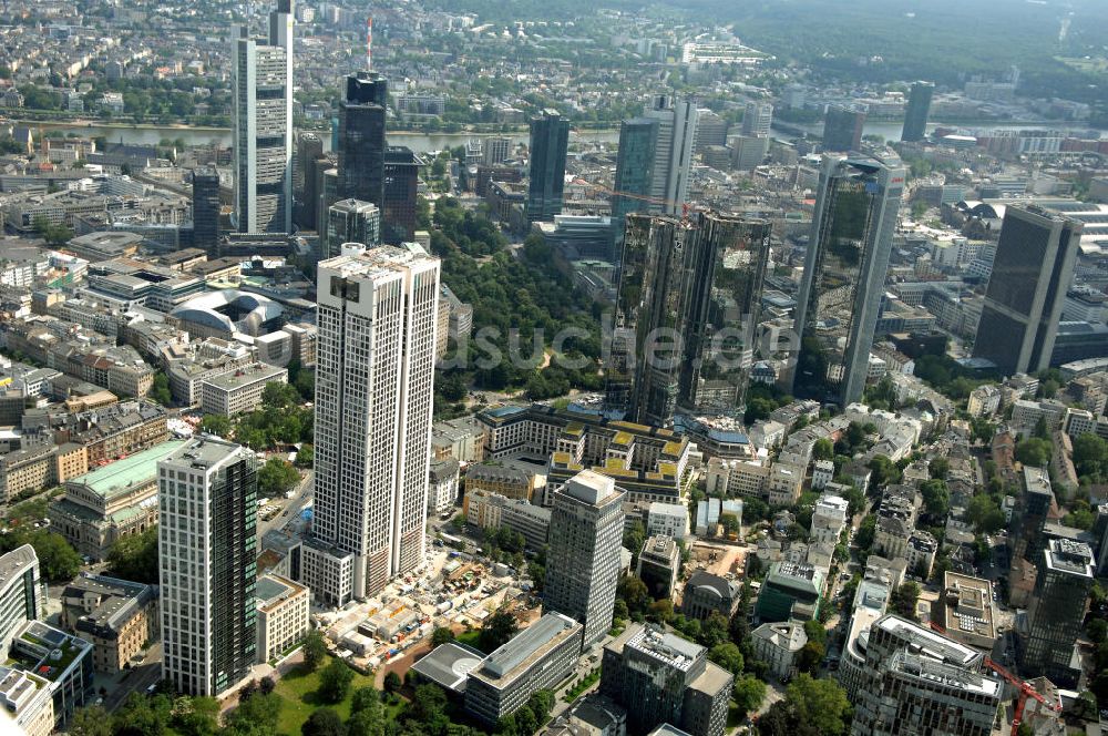 Luftbild Frankfurt - Büro- und Geschäftshochhaus Opern Turm in Frankfurt am Main