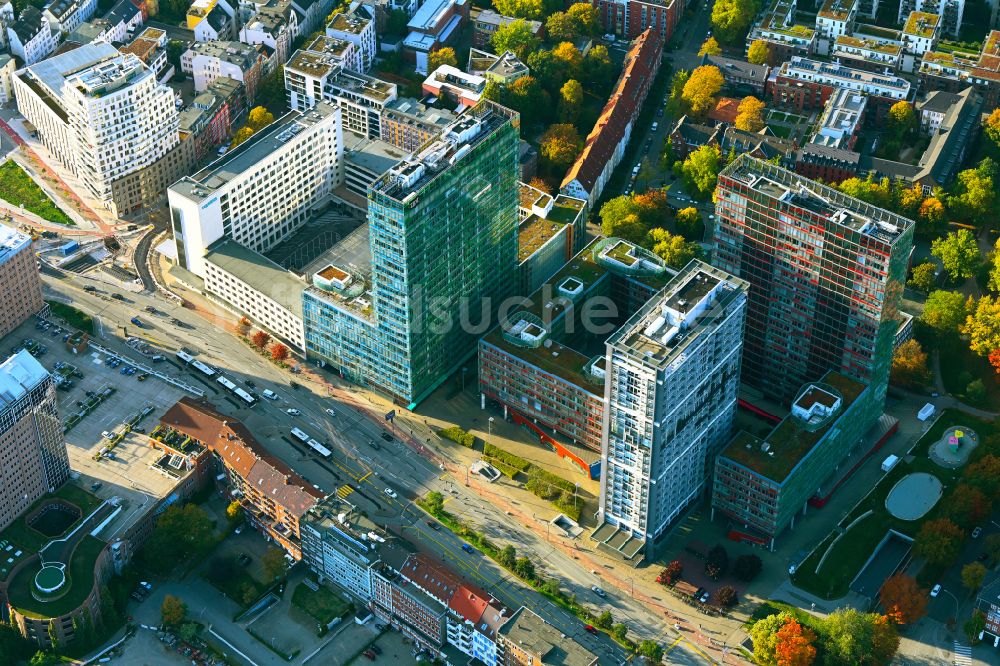 Luftaufnahme Hamburg - Büro- und Unternehmensverwaltungs- Hochhaus- Gebäude IBM Germany GmbH in Hamburg, Deutschland