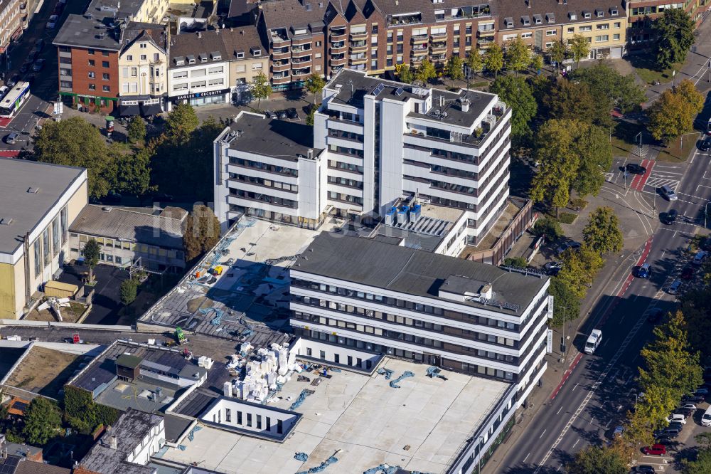 Luftaufnahme Mönchengladbach - Büro- und Unternehmensverwaltungs- Hochhaus- Gebäude in Mönchengladbach im Bundesland Nordrhein-Westfalen, Deutschland