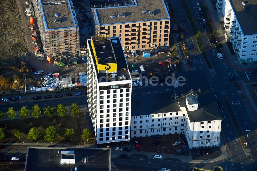 Luftbild Bremen - Büro- und Unternehmensverwaltungs- Hochhaus- Gebäude der MSC Germany S.A. & Co. KG in Bremen, Deutschland