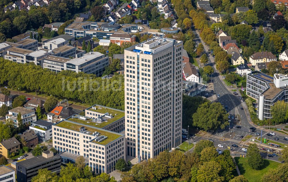 Luftbild Dortmund - Büro- und Unternehmensverwaltungs- Hochhaus- Gebäude Westfalentower in Dortmund im Bundesland Nordrhein-Westfalen, Deutschland