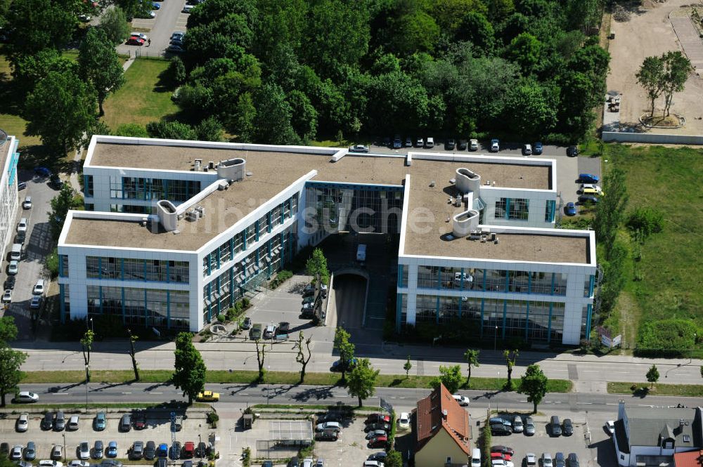 Schönefeld von oben - Bürogebäude Airport Center Schönefeld