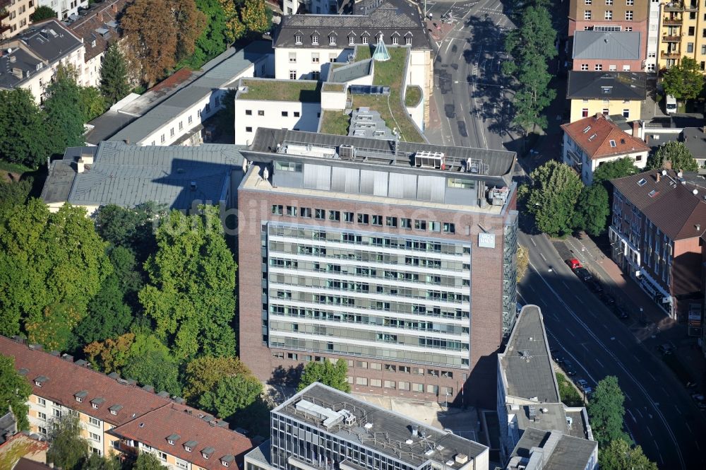 Luftbild Frankfurt am Main - Bürogebäude Arca-Haus in Westend von Frankfurt am Main in Hessen