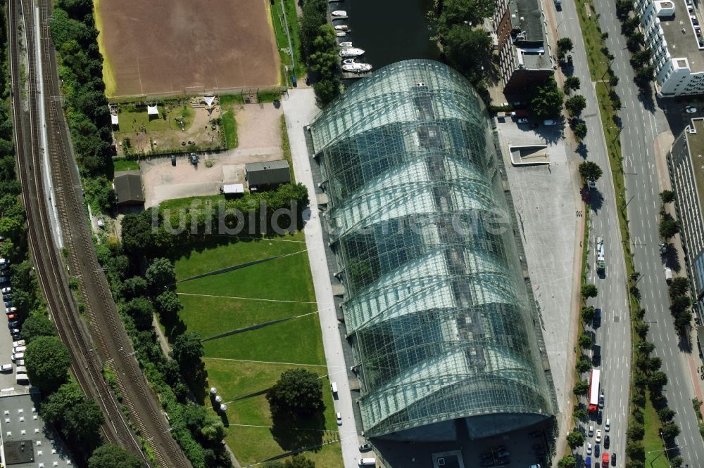 Hamburg von oben - Bürogebäude Berliner Bogen im Stadtteil Hammerbrook in Hamburg