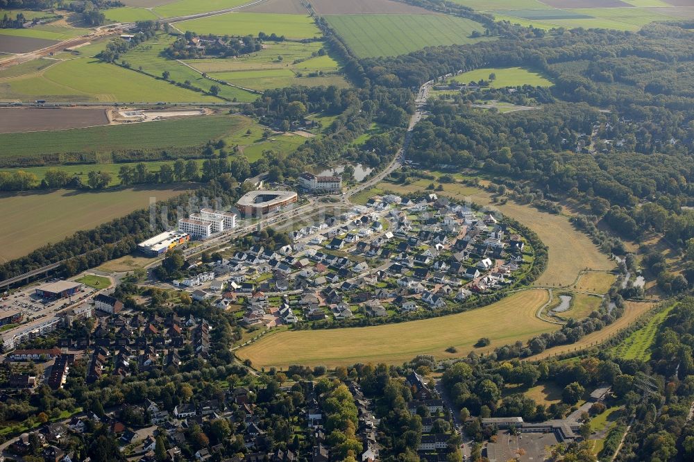 Duisburg von oben - Bürogebäude in Duisburg im Bundesland Nordrhein-Westfalen