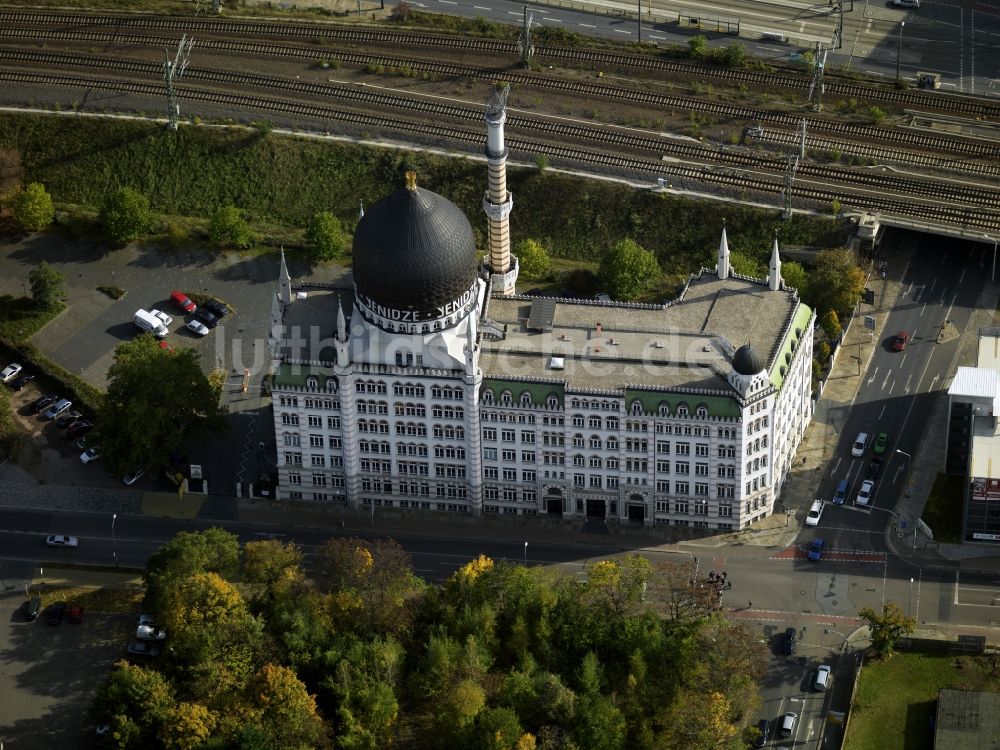 Luftaufnahme Dresden - Bürogebäude der ehemaligen Zigarettenfabrik Yenidze in Dresden