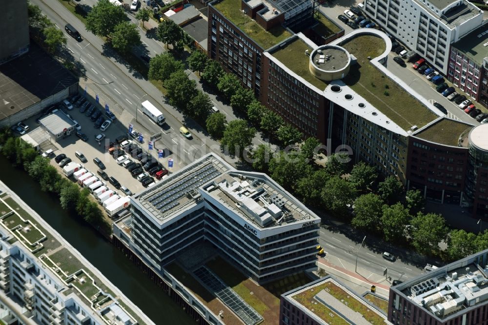 Hamburg von oben - Bürogebäude des Geschäftshauses des ADAC Hansa e.V. in Hamburg