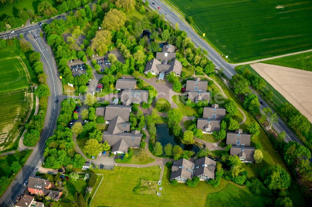 Hamm von oben - Bürogebäude des Geschäftshauses AhsePark in Hamm im Bundesland Nordrhein-Westfalen