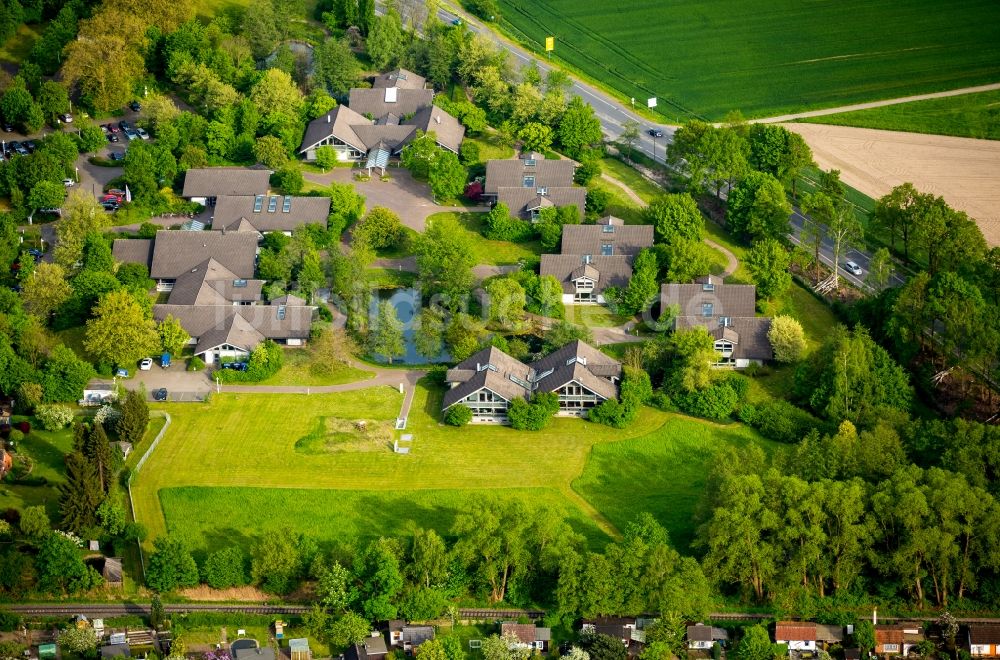 Luftaufnahme Hamm - Bürogebäude des Geschäftshauses AhsePark in Hamm im Bundesland Nordrhein-Westfalen