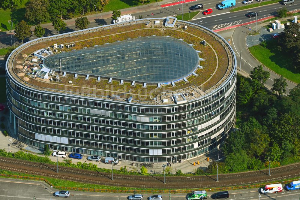 Luftaufnahme Dresden - Bürogebäude des Geschäftshauses Ammonhof an der Ammonstraße in Dresden im Bundesland Sachsen, Deutschland