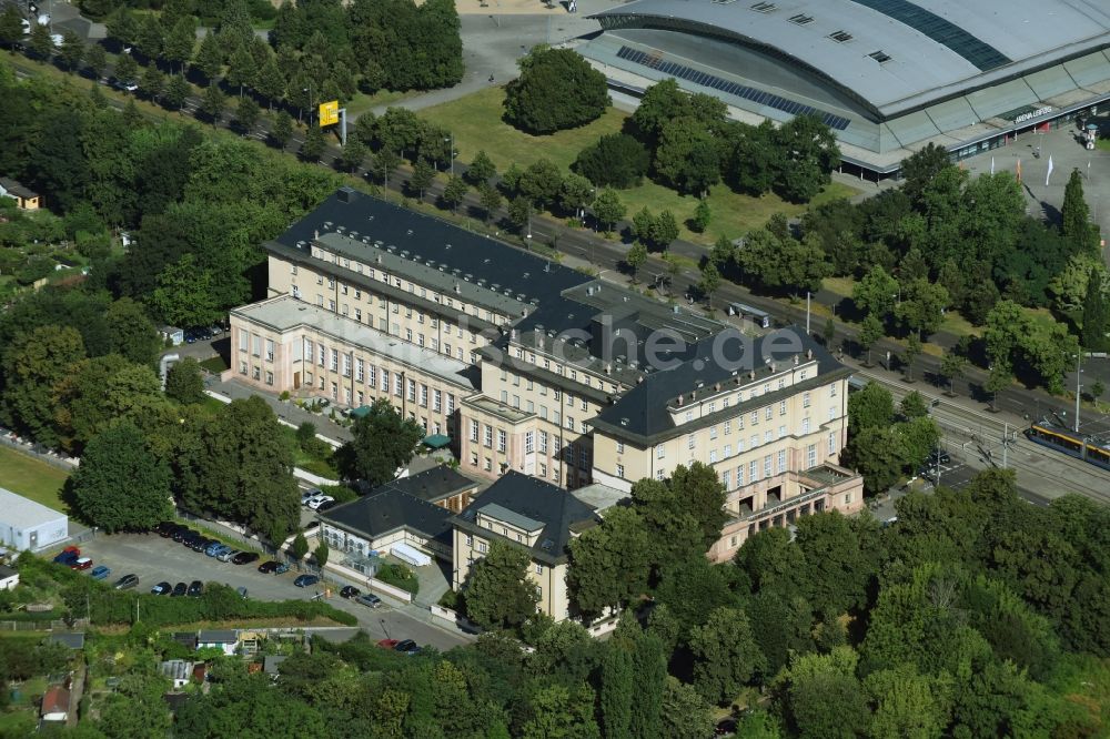 Luftbild Leipzig - Bürogebäude des Geschäftshauses AOK PLUS - Filiale Leipzig Zentrum-West in Leipzig im Bundesland Sachsen