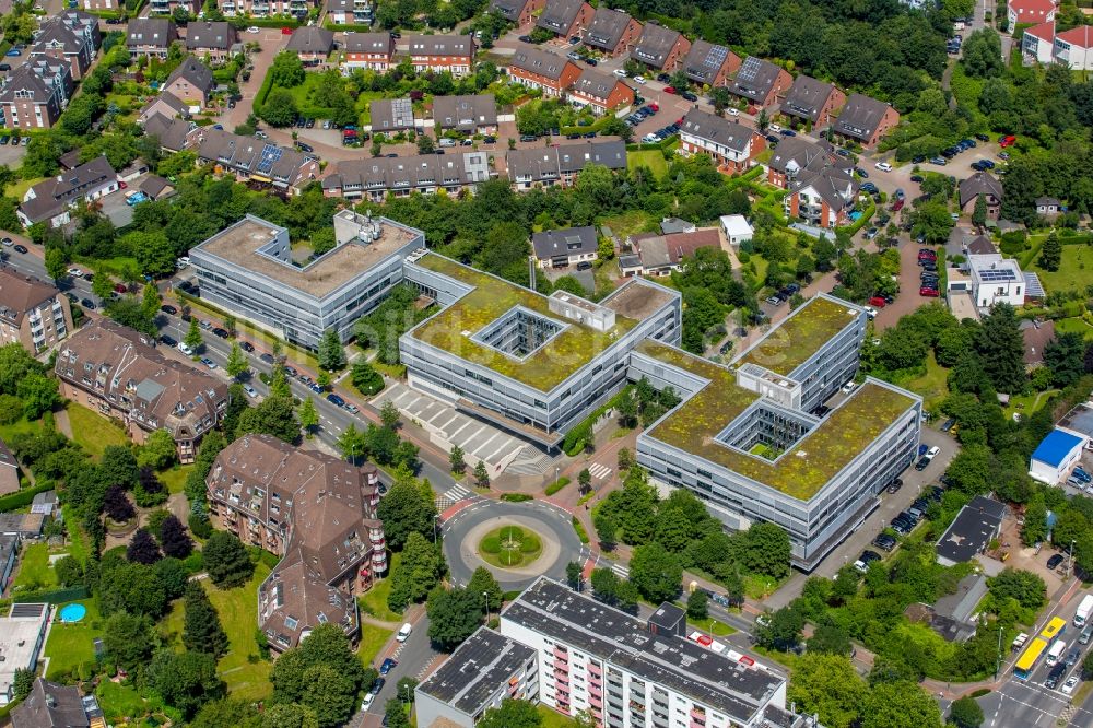 Luftbild Mülheim an der Ruhr - Bürogebäude des Geschäftshauses der Aon Hewitt GmbH in Mülheim an der Ruhr im Bundesland Nordrhein-Westfalen