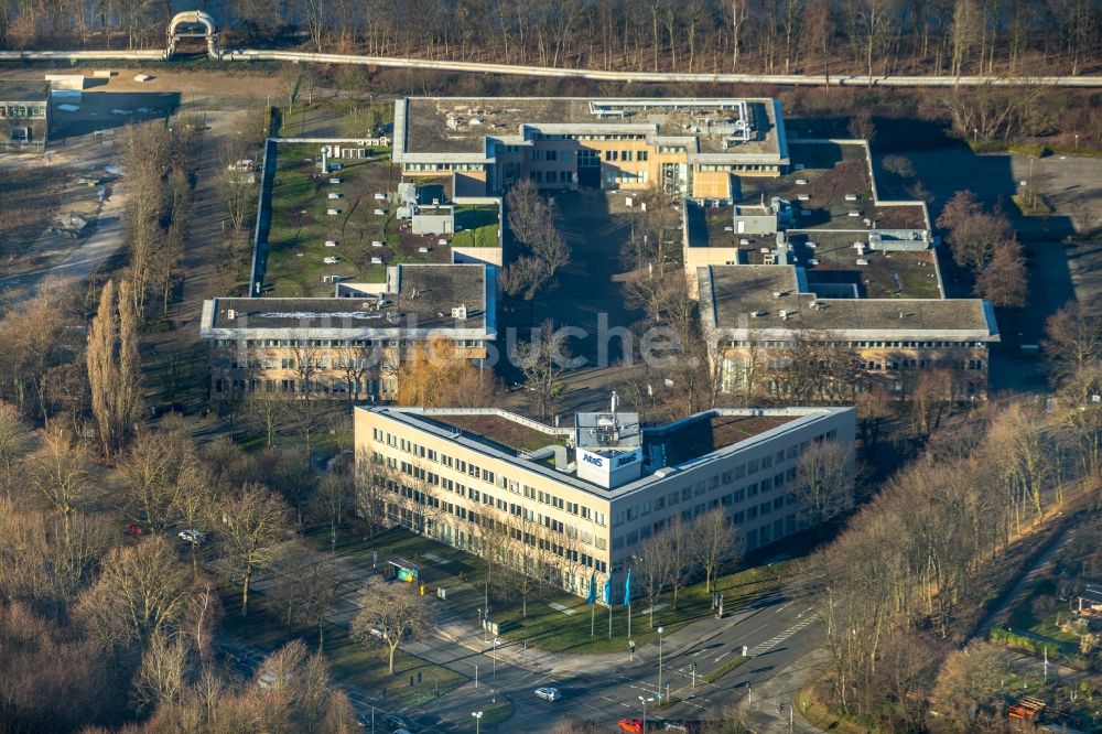 Luftbild Gelsenkirchen - Bürogebäude des Geschäftshauses der Atos Information Technology GmbH in Gelsenkirchen im Bundesland Nordrhein-Westfalen, Deutschland