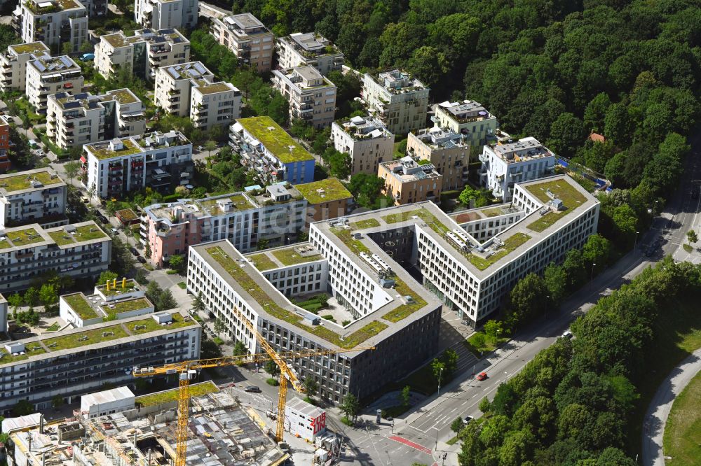 Luftbild München - Bürogebäude des Geschäftshauses August-Kühn-Straße in München im Bundesland Bayern, Deutschland