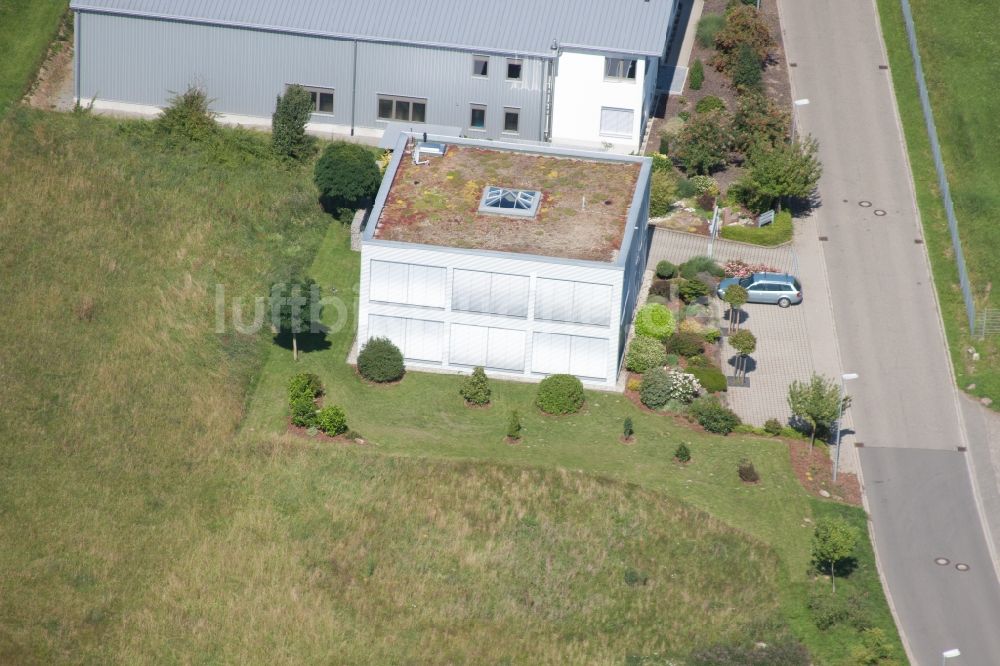 Luftaufnahme Marxzell - Bürogebäude des Geschäftshauses B.D.B. GmbH in Marxzell im Bundesland Baden-Württemberg