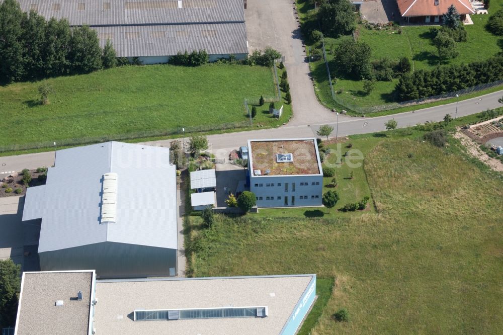 Luftaufnahme Marxzell - Bürogebäude des Geschäftshauses B.D.B. GmbH in Marxzell im Bundesland Baden-Württemberg