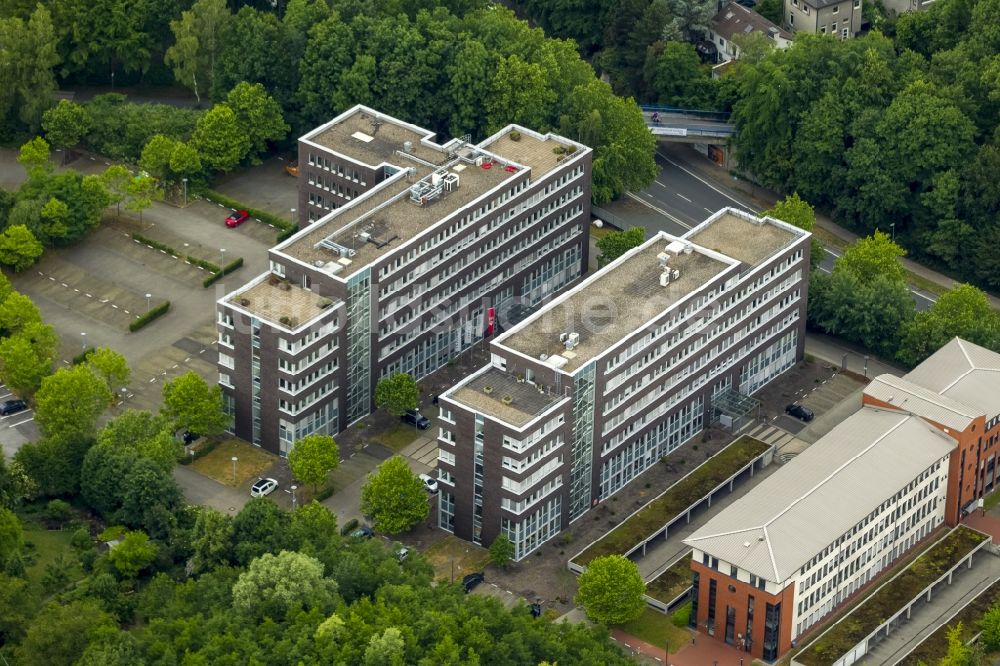 Bochum aus der Vogelperspektive: Bürogebäude des Geschäftshauses in Bochum im Bundesland Nordrhein-Westfalen