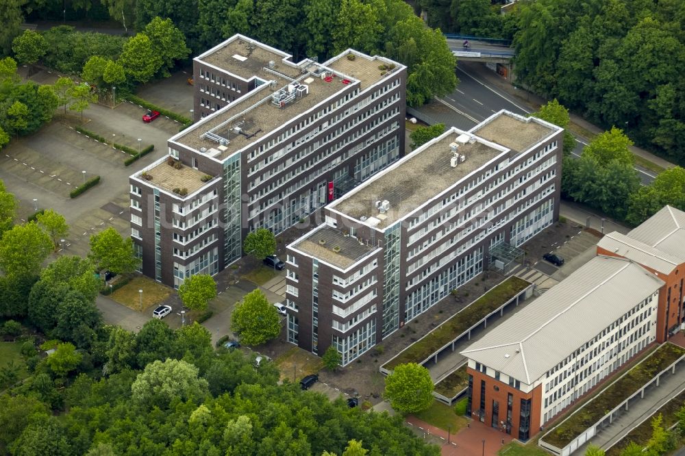 Luftbild Bochum - Bürogebäude des Geschäftshauses in Bochum im Bundesland Nordrhein-Westfalen