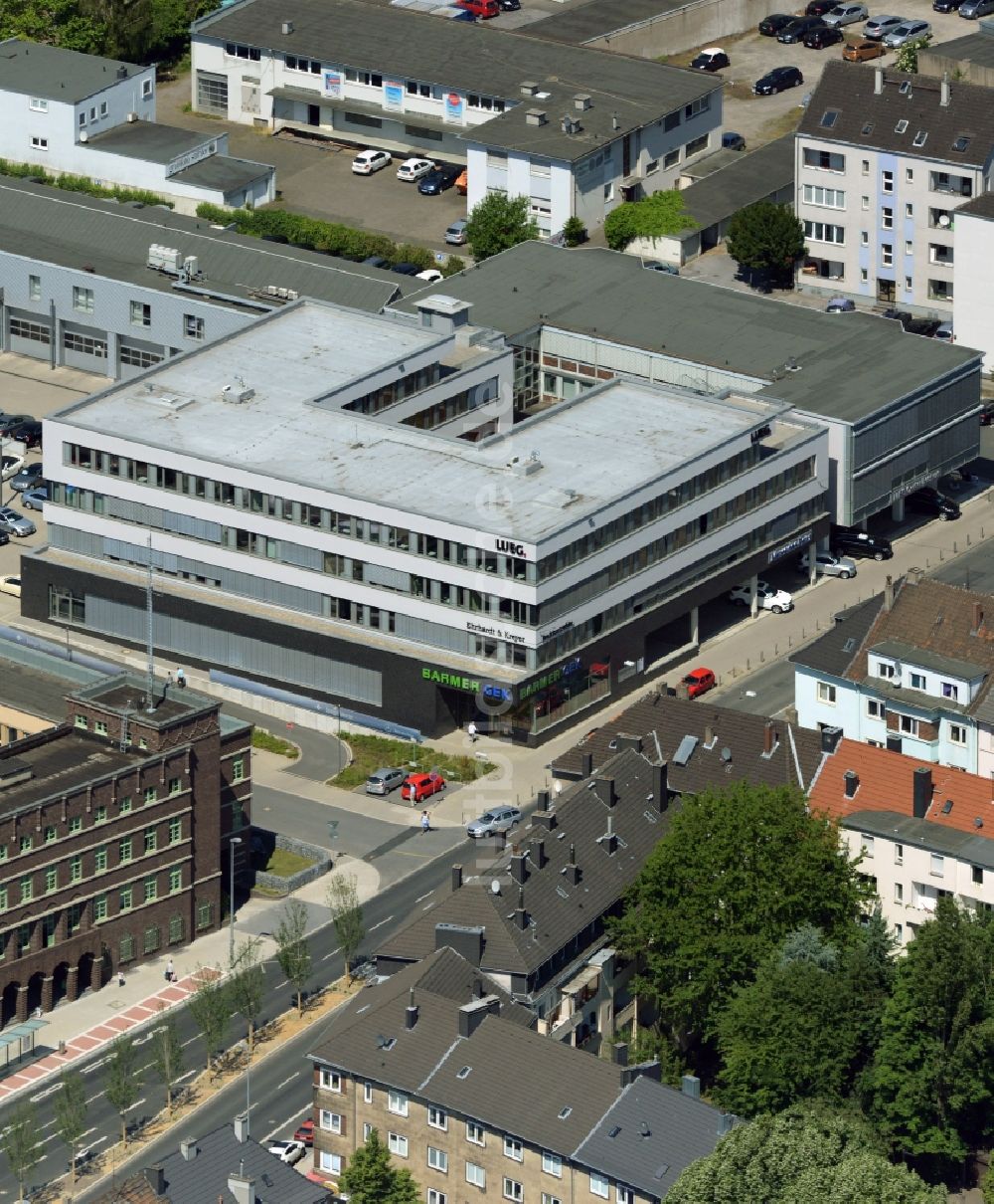 Luftbild Bochum - Bürogebäude des Geschäftshauses in Bochum im Bundesland Nordrhein-Westfalen