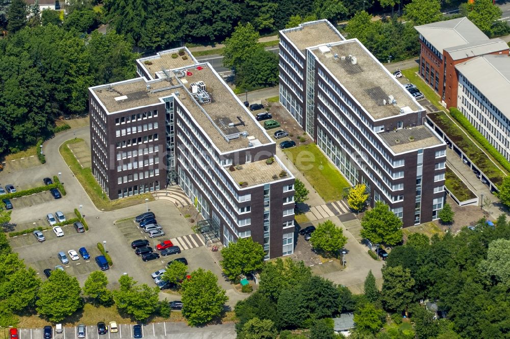 Luftaufnahme Bochum - Bürogebäude des Geschäftshauses in Bochum im Bundesland Nordrhein-Westfalen