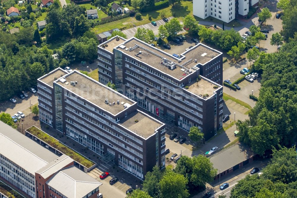 Luftaufnahme Bochum - Bürogebäude des Geschäftshauses in Bochum im Bundesland Nordrhein-Westfalen